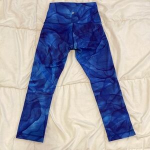 Lululemon Wunder Under Crop 21" Inseam Leggings Blue Size 4